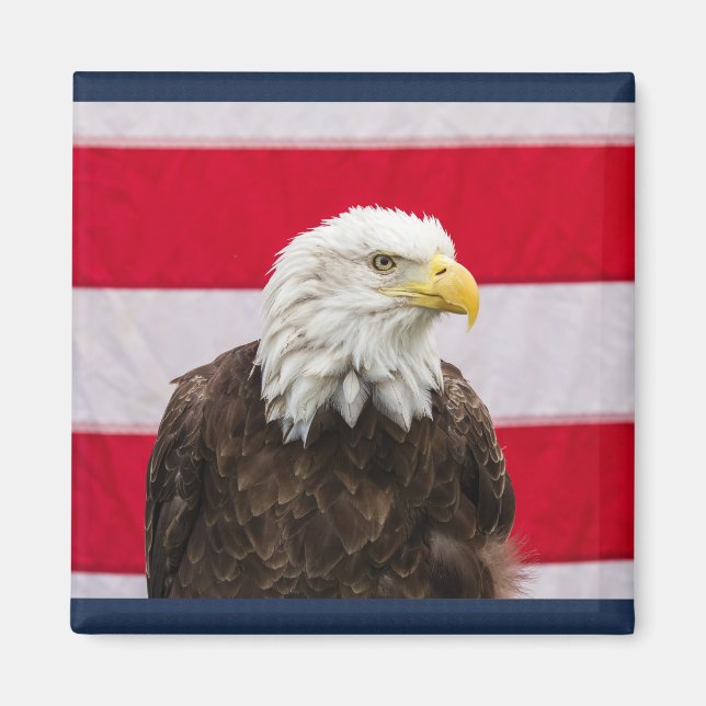 Aimant Aigle patriotique (Devant)
