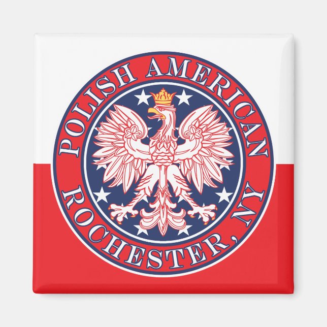 Aimant Aigle polonaise Rochester New York (Devant)
