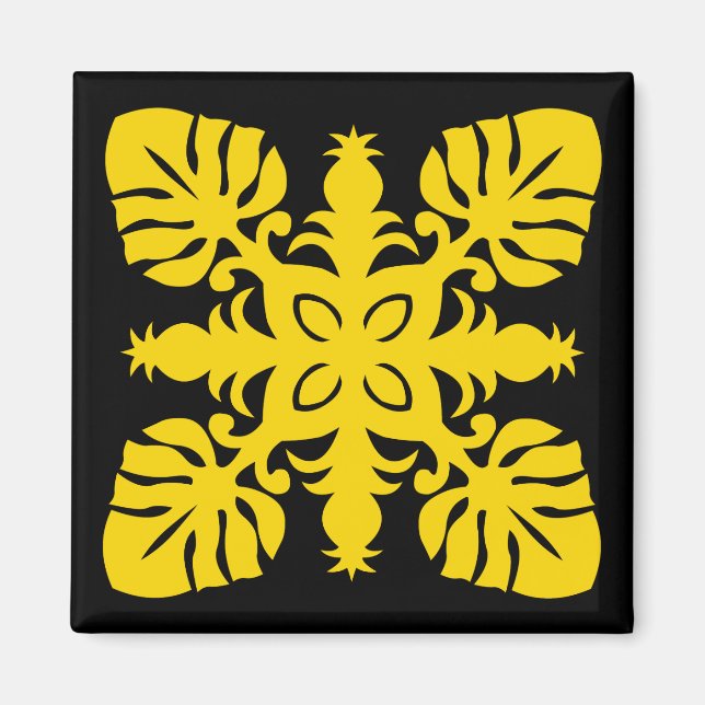 Aimant Aigle QUILT HAWAIIAN - ananas (Devant)