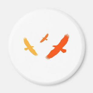 Aimant Aigle volant (orange)