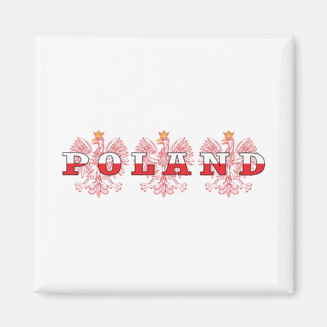 Aimant Aigles rouges de Pologne (Devant)