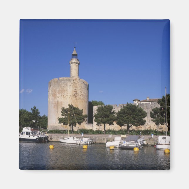 Aimant Aigues Mortes, canal du Rhône et de Sète, Gard, (Devant)