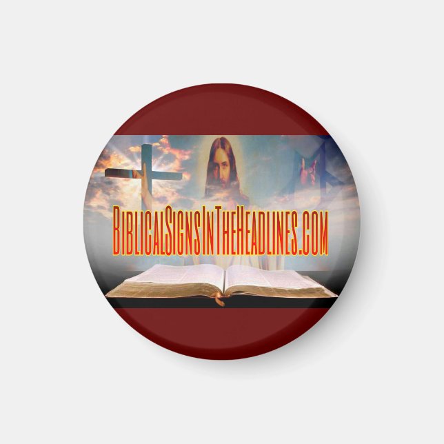 Aimant Aiguille des signes bibliques (ronde) (Devant)