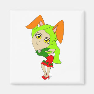 Aimant aile de chibi bunnygirl