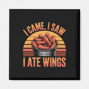 Aimant Ailes de poulet frites épicées Citation - Je suis