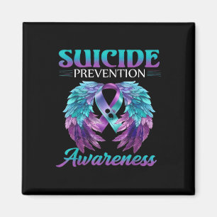 Aimant Ailes de sensibilisation à la prévention du suicid