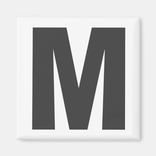 Aimant Aimante lettre "M" (Devant)