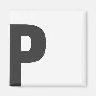 Aimant Aimante lettre "P"