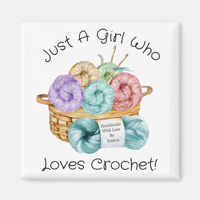 Aimant Aime le Crochet Personnalisé (Devant)