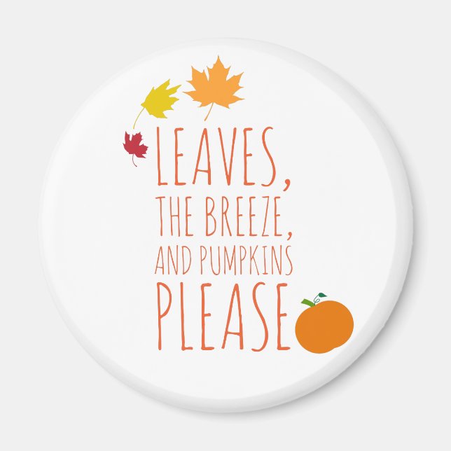 Aimant Aimer l'automne (Devant)