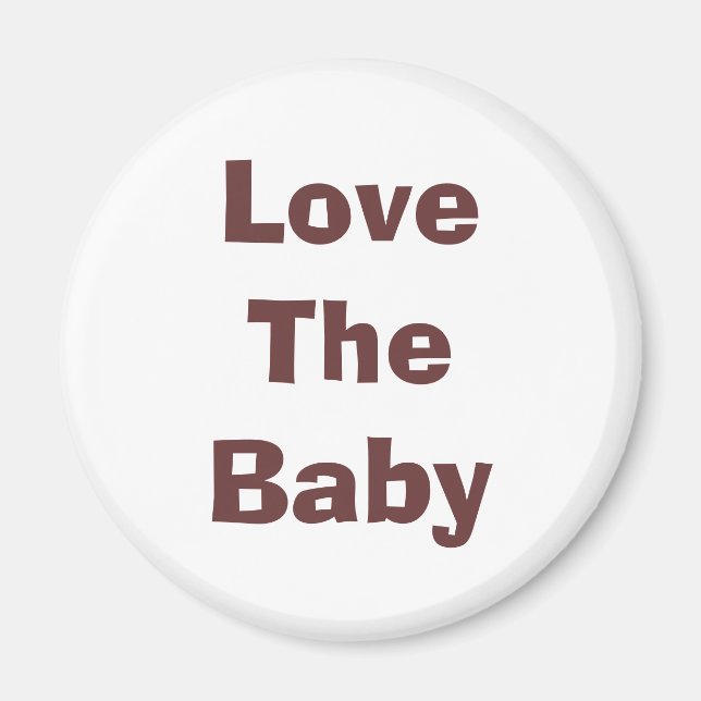 Aimant Aimer Le Bébé (Devant)