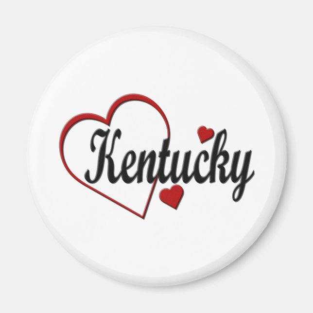 Aimant Aimer les coeurs du Kentucky (Devant)