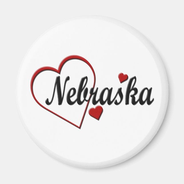 Aimant Aimer les coeurs du Nebraska (Devant)