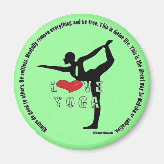 Aimant Aimer YOga (Devant)