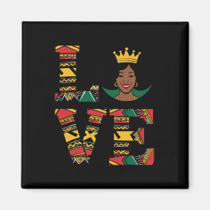 Aimant Aimez le Mois de l'Histoire des Noirs Femmes Afro-