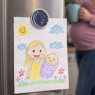 Aimant Aimez les deux Pour la vie Inspiration Mère Bébé