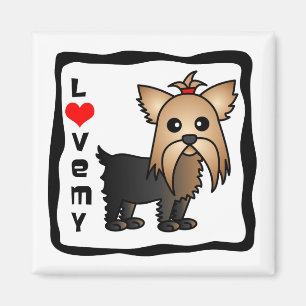 Aimant Aimez mon Yorkshire Terrier