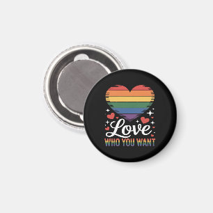 Aimant Aimez qui vous voulez Fierté gay LGBT 