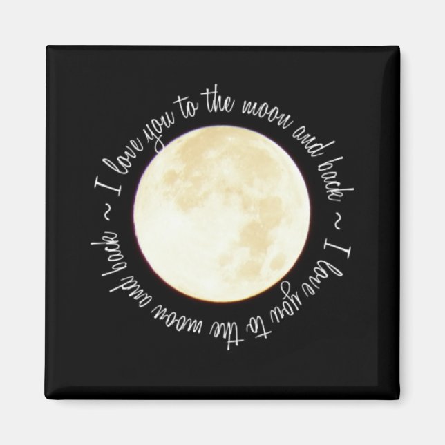 Aimant Aimez-vous la Lune (Devant)