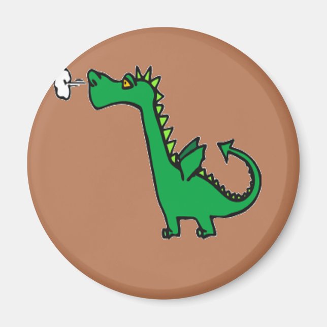 Aimant Air breathing green dragon (Devant)