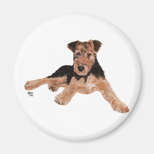 Aimant Airedale, Lakeland, chiot Welsh Terrier