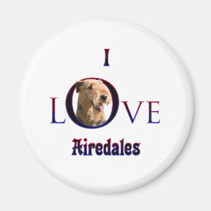 Aimant Airedale Terrier I Love