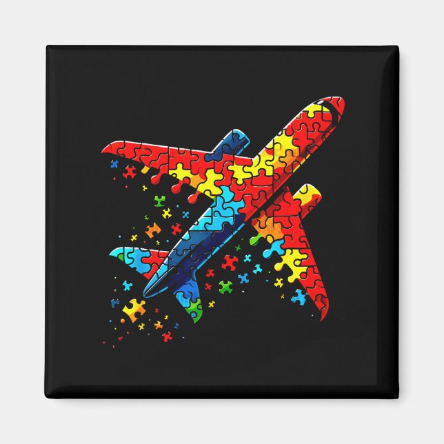 Aimant Airplane Jigsaw Puzzle Kids Toddler Boys Autism Aw (Devant)