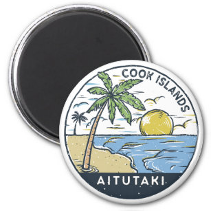 Aimant Aitutaki Cook Islands Vintage