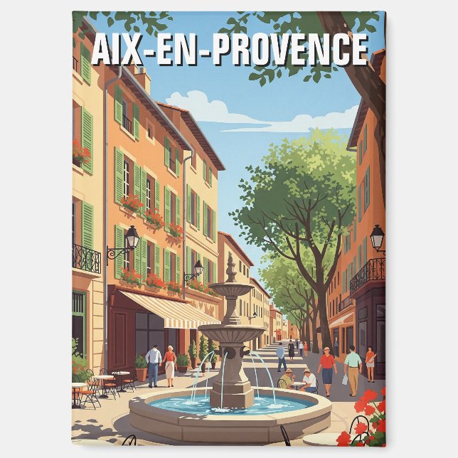 Aimant Aix-en-Provence France Travel (Recto)