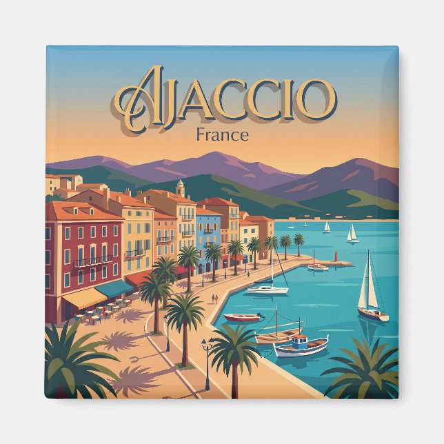 Aimant Ajaccio France (Devant)