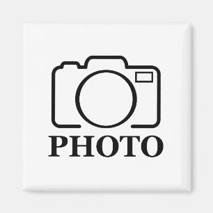 Aimant Ajouter Mariage photo personnalisé Moderne Cute Él