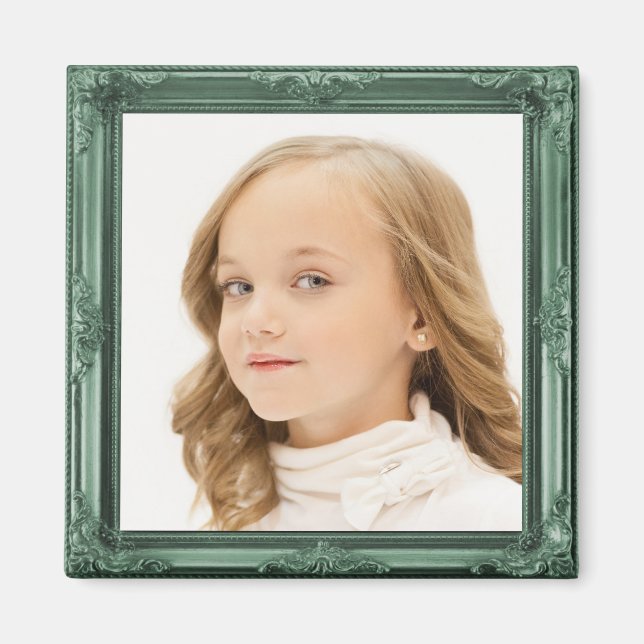 Aimant Ajouter VOTRE IMAGE Personnalisée Antique Frame (Devant)
