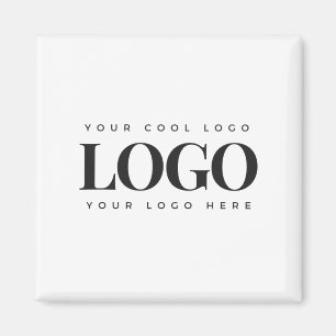 Aimant Ajouter votre logo commercial Rectangle Simple Min