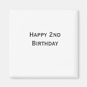 Aimant ajouter votre texte personnalisé joyeux anniversai