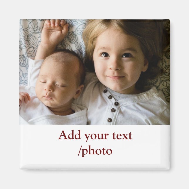 AIMANT AJOUTER VOTRE TEXTE PHOTO NOËL (Devant)