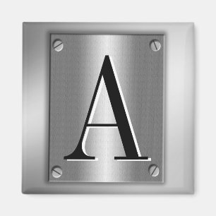 Aimant Ajoutez le monogramme sur le regard en métal avec