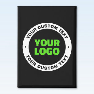 Aimant Ajoutez votre propre logo d'entreprise ou design t