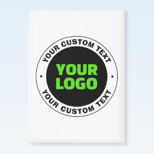Aimant Ajoutez votre propre logo d'entreprise ou design t