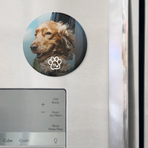 Aimant Ajoutez Votre Propre Photo Monogramme Chiens Anima