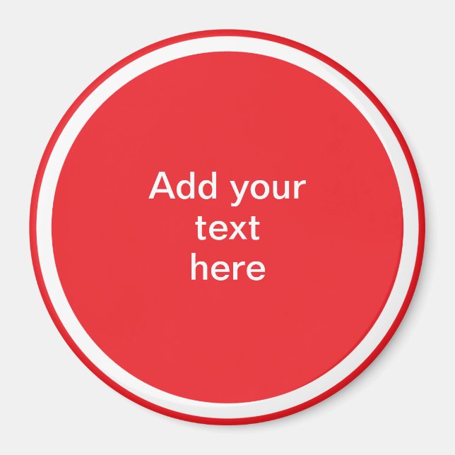 Aimant Ajoutez Votre Texte Ici - MODÈLE (Devant)