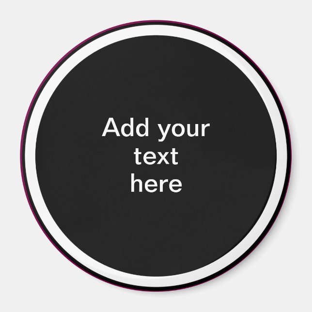 Aimant Ajoutez Votre Texte Ici - MODÈLE (Devant)