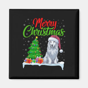 Aimant Akbash Chien Noël Lumières Arbre Funny Noël Akbash