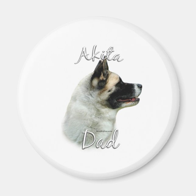 Aimant Akita Papa 2 (Devant)