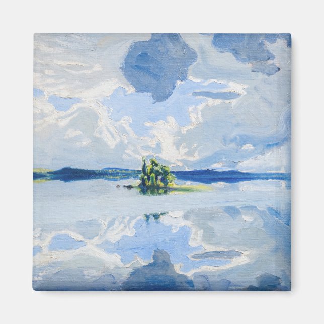 Aimant Akseli Gallen-Kallela - Clouds above a Lake (Devant)