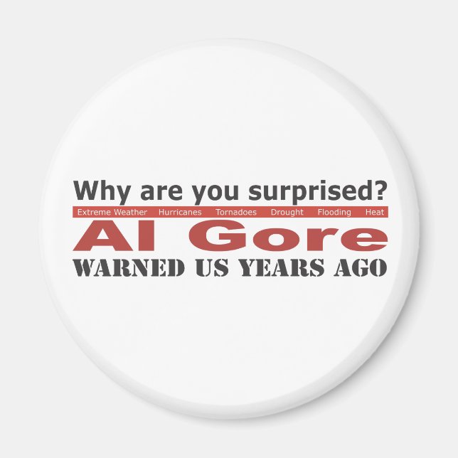 Aimant Al Gore nous a avertis (Devant)