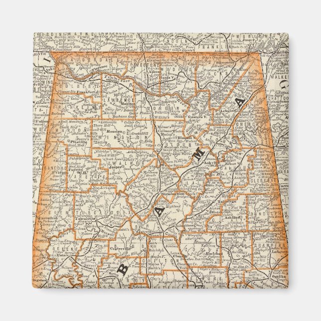 Aimant Alabama 4 (Devant)