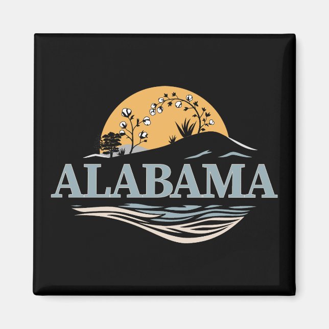Aimant Alabama États-Unis d'Amérique (Devant)