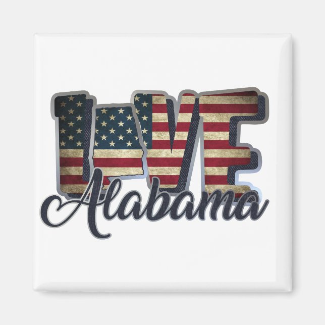 Aimant Alabama flag (Devant)