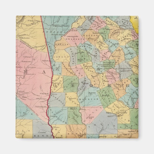 Aimant Alabama, Géorgie (Devant)