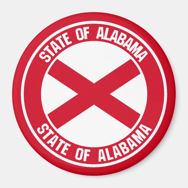 Aimant Alabama Round Emblem (Devant)